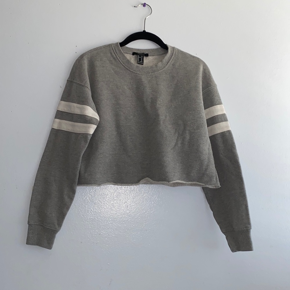 Grey long sleeve top